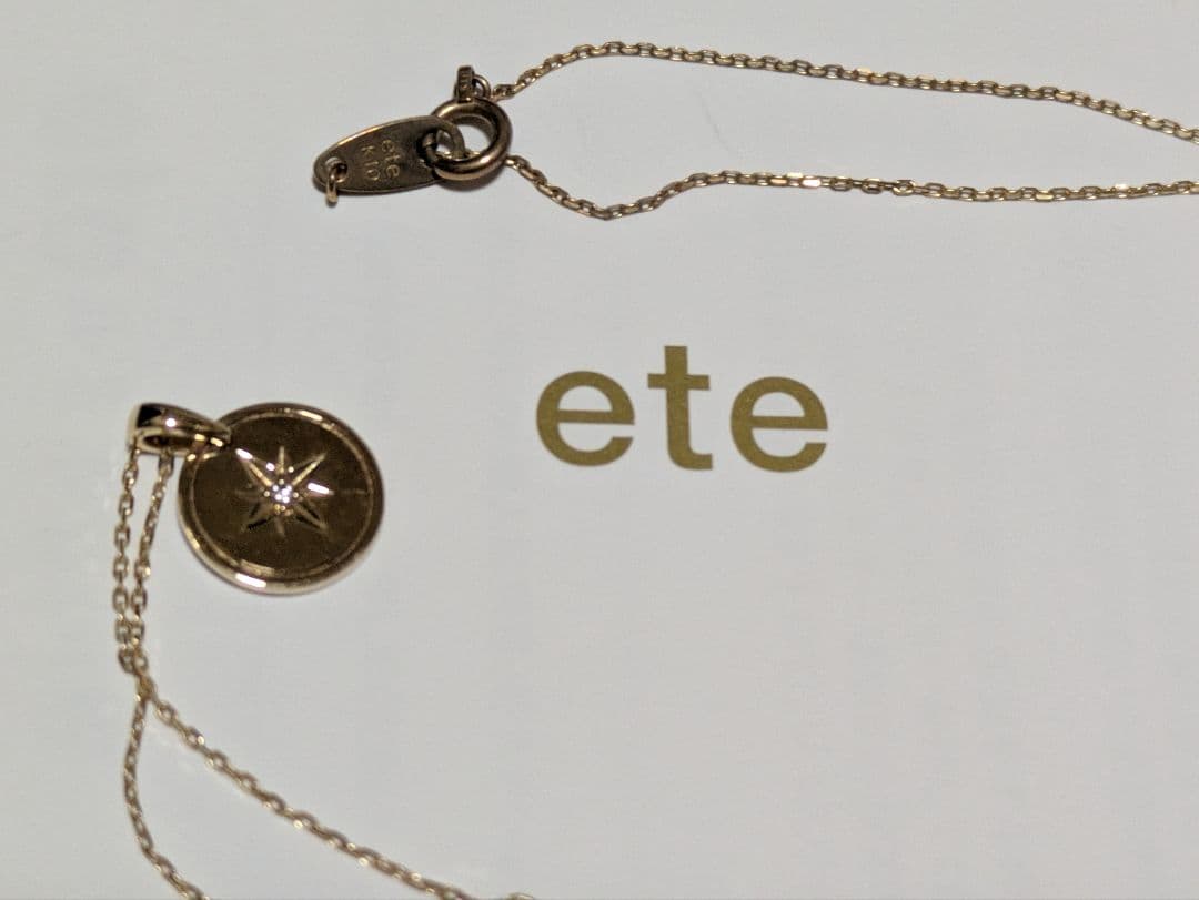 ete k10 ダイヤモンドネックレス