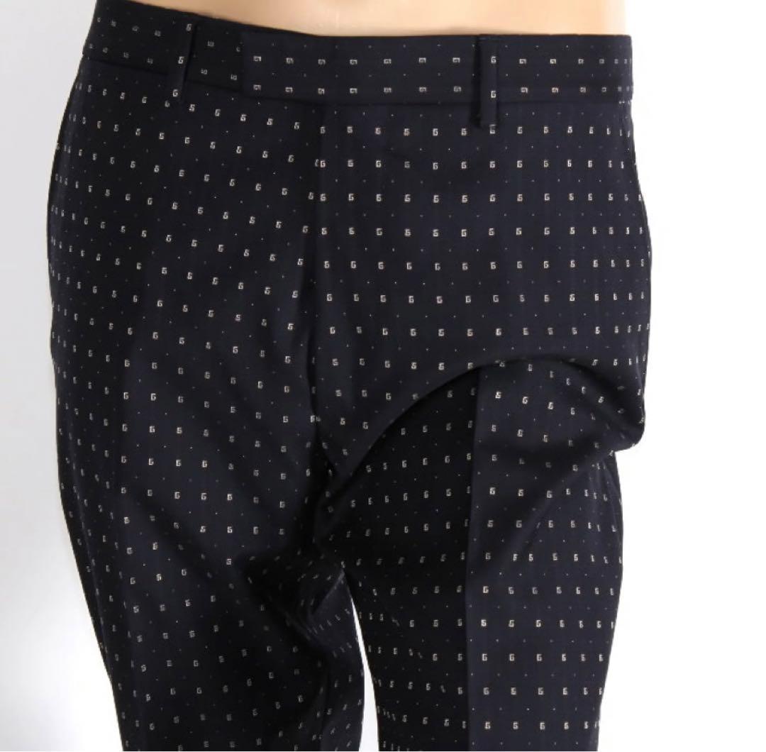 グッチ ストレートフィット G ドット ウール シングルブレスト スーツ