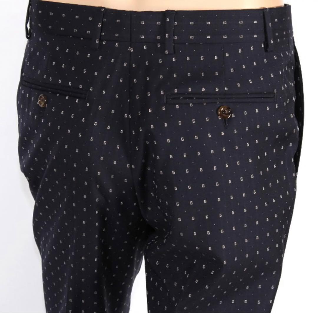 グッチ ストレートフィット G ドット ウール シングルブレスト スーツ