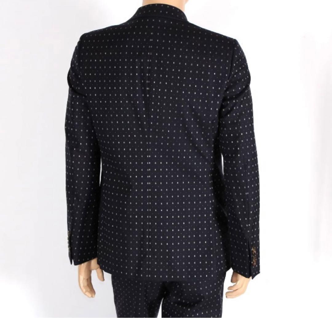 グッチ ストレートフィット G ドット ウール シングルブレスト スーツ