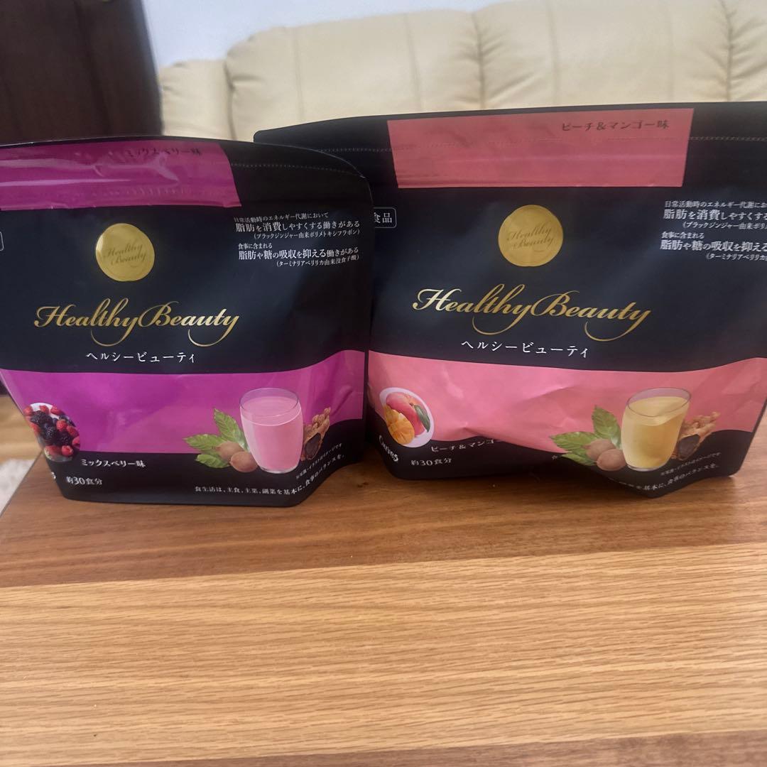カーブス　Healthy Beauty ミックスベリー味とピーチ&マンゴー味2袋