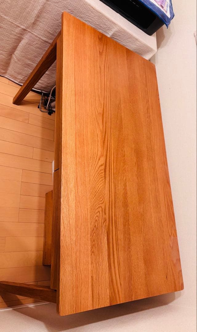 美品　 無印良品　学習机　オーク　木製デスク