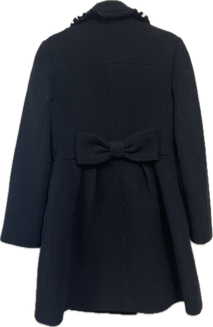 【美品】KateSpade ウールコート サイズ2（S）　リボン　フリル