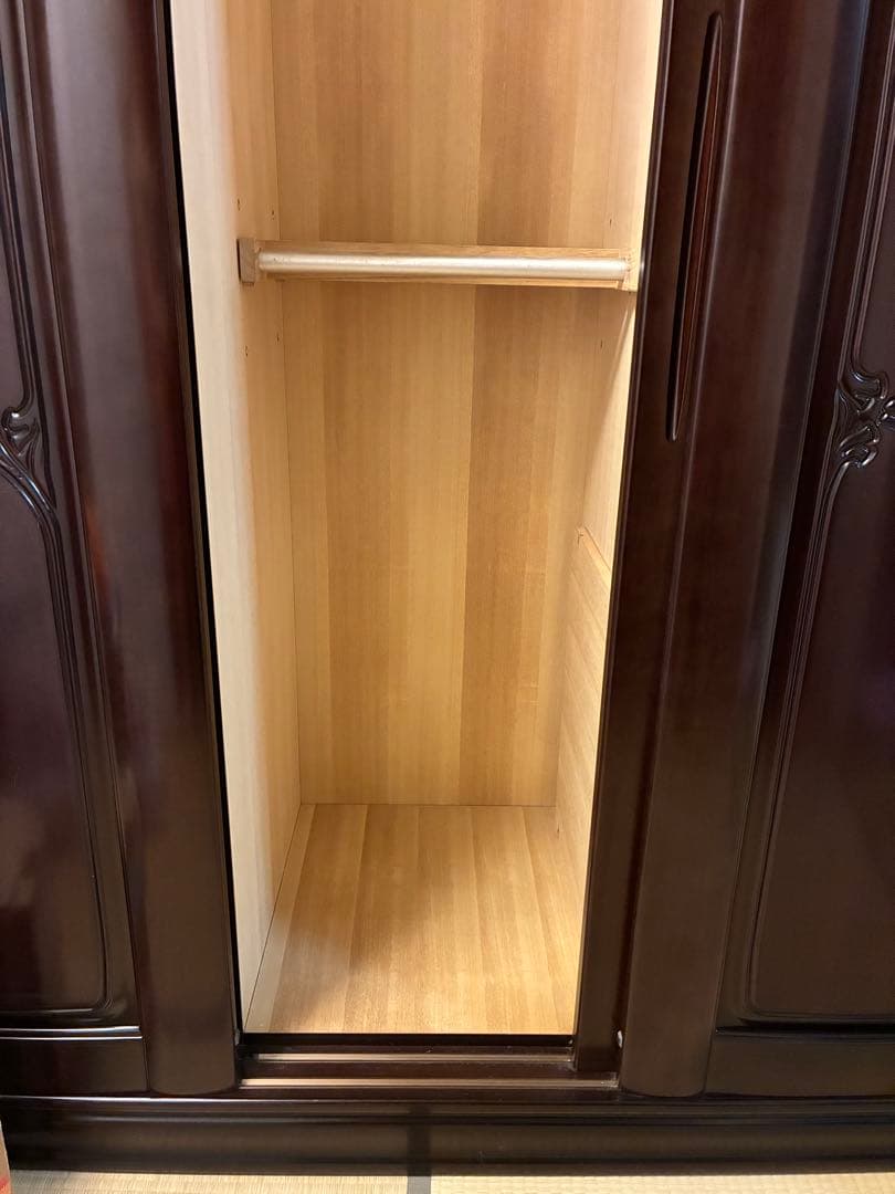 婚礼家具　洋ダンス　ワードローブ　洋服ダンス　府中家具　昭和レトロ　天然木家具