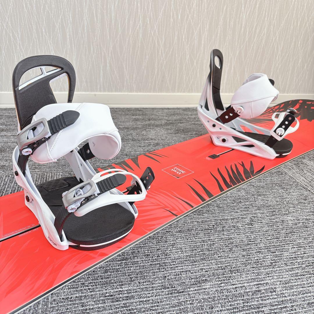 ⑦超美品❗️超豪華❗️バートン/HIDE AWAY スノーボードセット★144cm