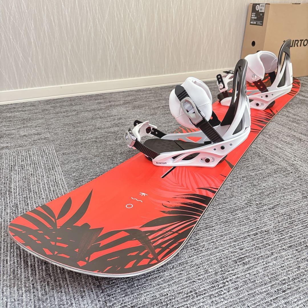 ⑦超美品❗️超豪華❗️バートン/HIDE AWAY スノーボードセット★144cm