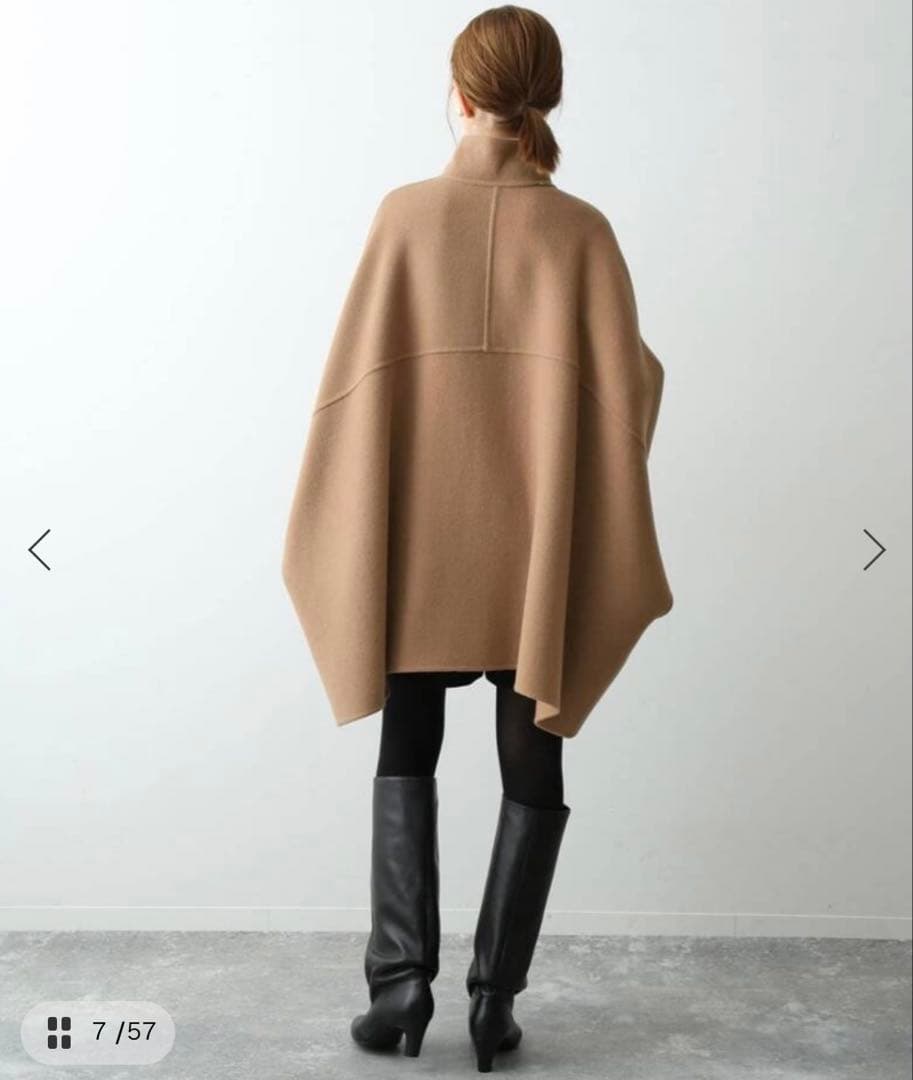 SLOBE IENA スローブイエナ　ポンチョコート　キャメル