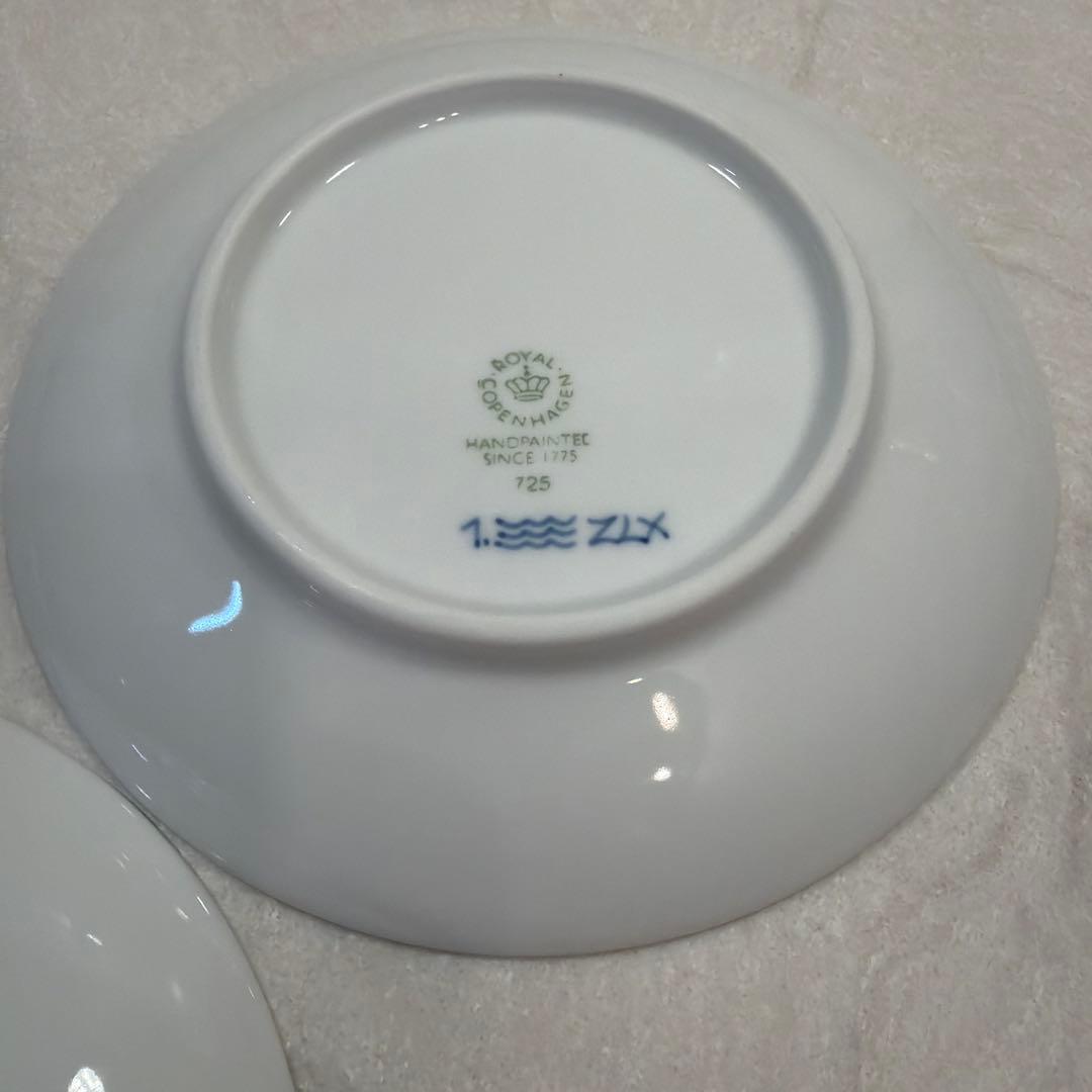 M*読様 ロイヤルコペンハーゲン　プレート　15㎝ブルーフルーテッド プレイン