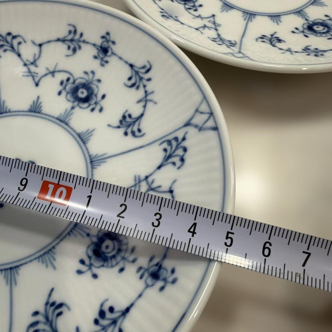 M*読様 ロイヤルコペンハーゲン　プレート　15㎝ブルーフルーテッド プレイン