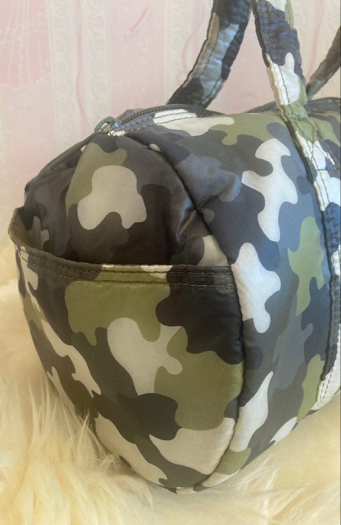 【希少】正規品　パーリーゲイツ カートバッグ 迷彩 ラウンドバック　円柱型
