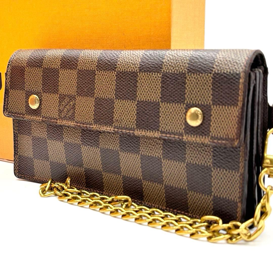 LOUIS VUITTON ポルトフォイユ アコルディオン チェーン　長財布