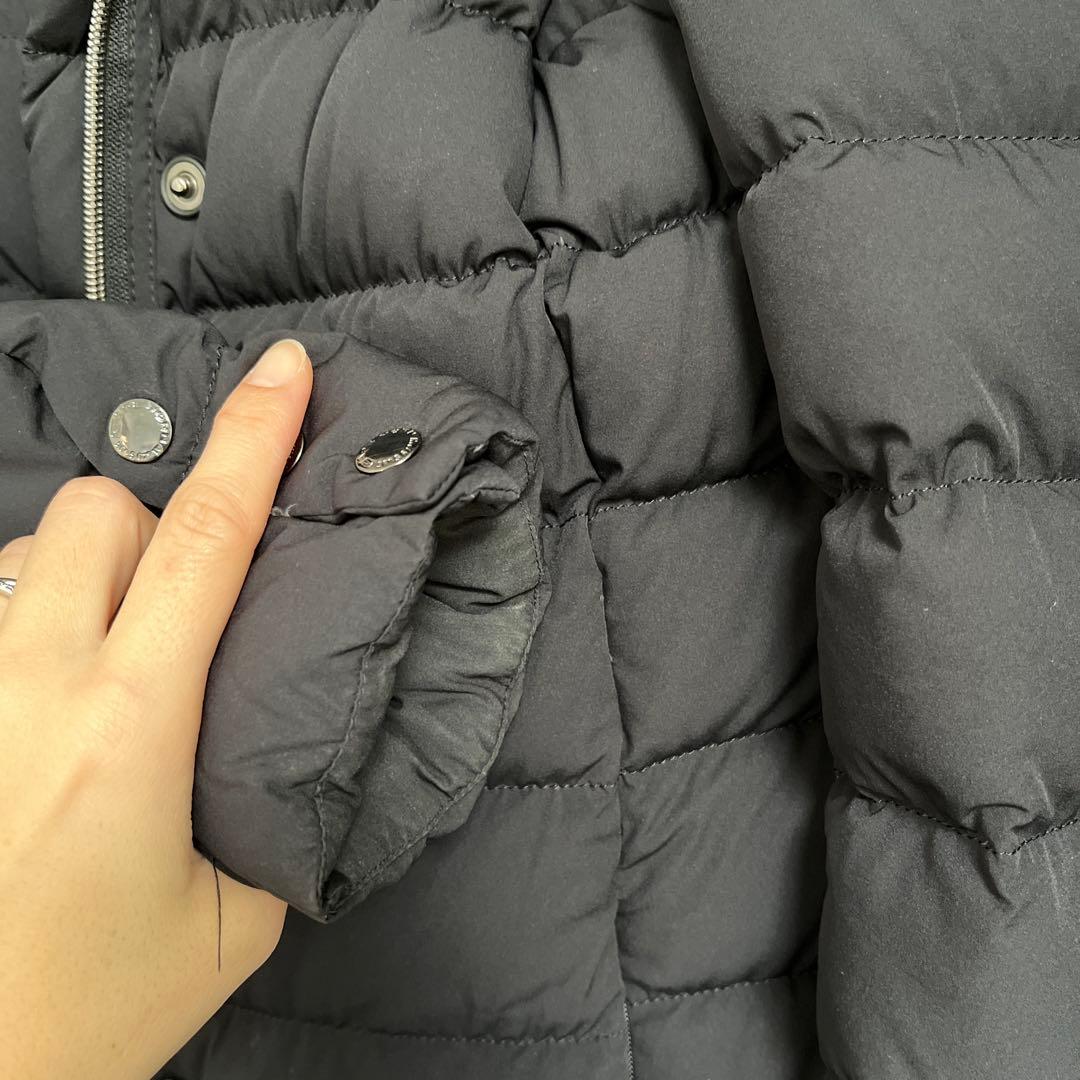 【訳あり_袖口内部軽度汚れ】ケープホーン　ダウンロングコート　サイズ42 黒