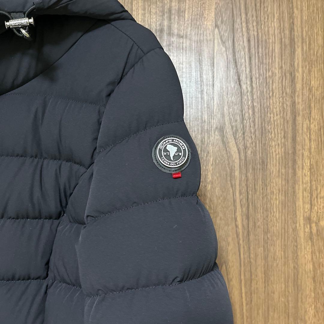 【訳あり_袖口内部軽度汚れ】ケープホーン　ダウンロングコート　サイズ42 黒