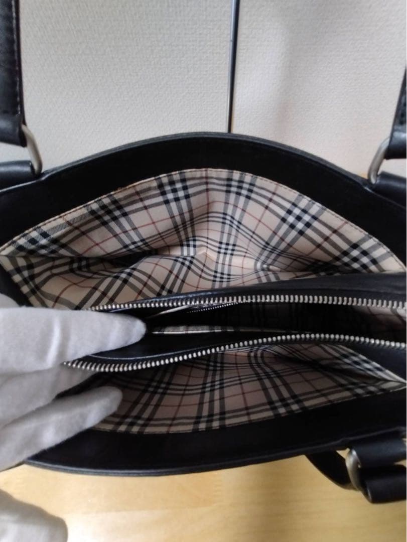 Burberry ビジネス　黒 バーバリー　トート