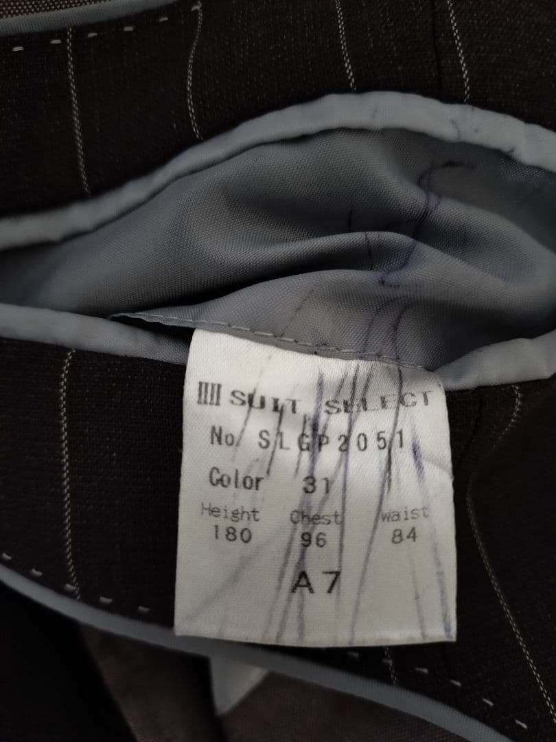 ダークブラウンスーツ　スーツセレクト　A7