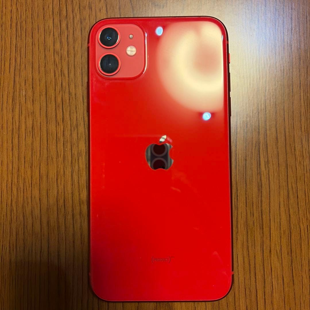 Apple iPhone 11 （PRODUCT）RED)　本体　64GB 赤