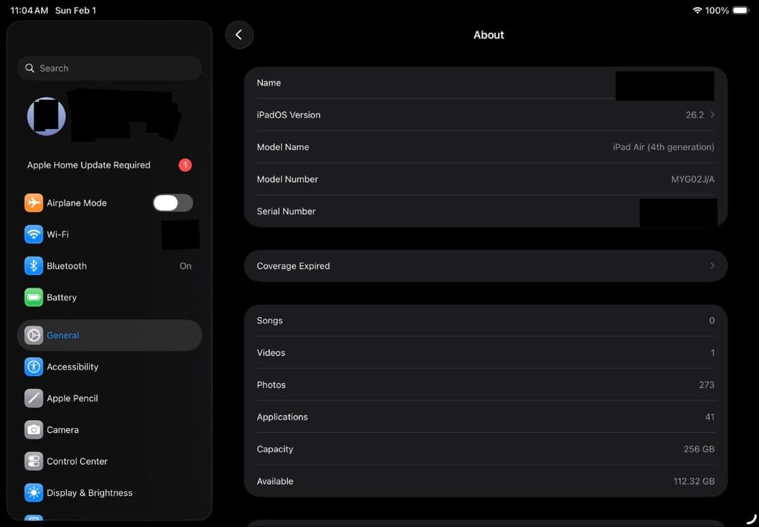 【256GB】iPad Air 第4世代 Wi-Fiモデル 箱・備品あり