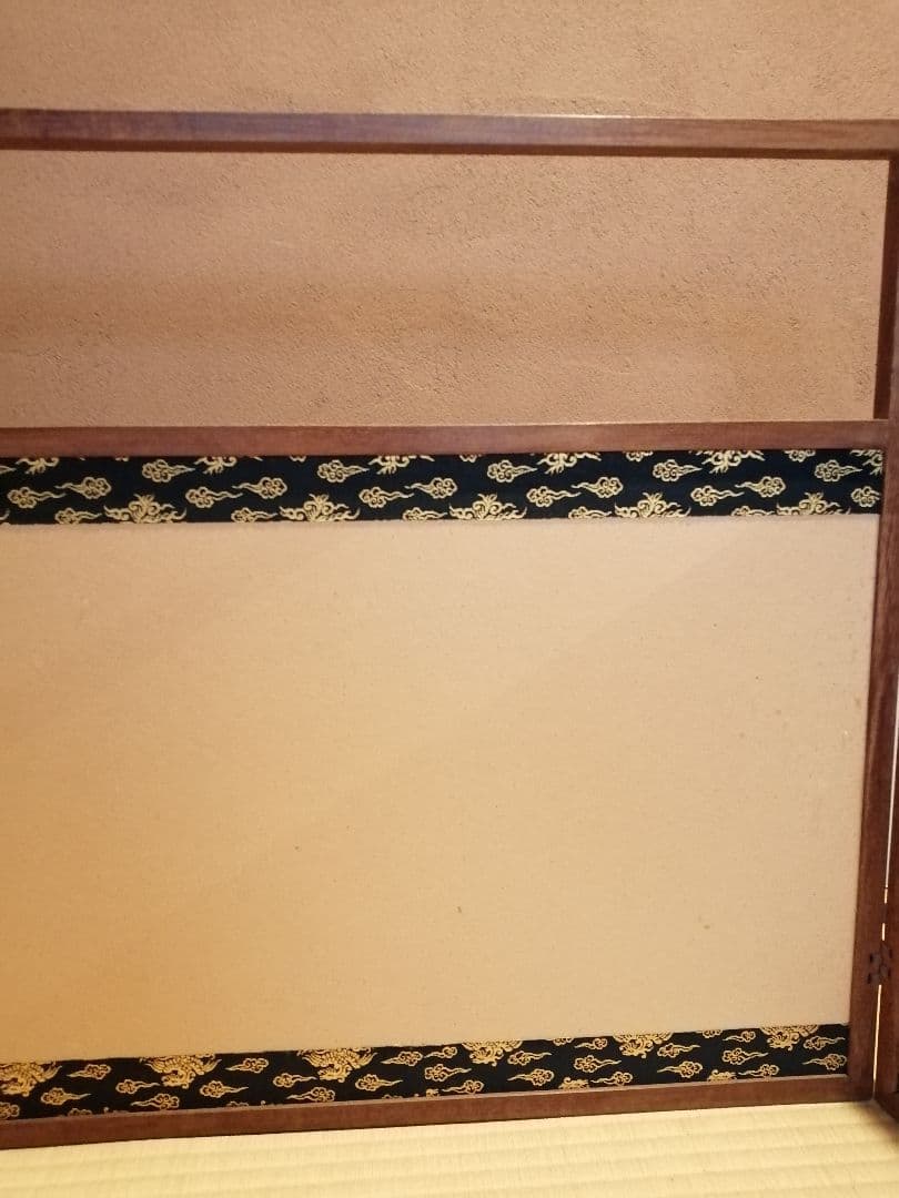 【茶道具】鳳凰紋網代風炉先屏風　風炉先220