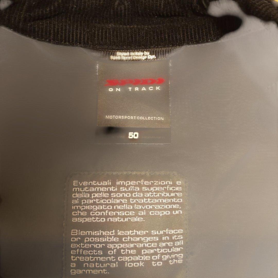 パパミント　SPIDI \"On Track\" レザージャケット　サイズ50