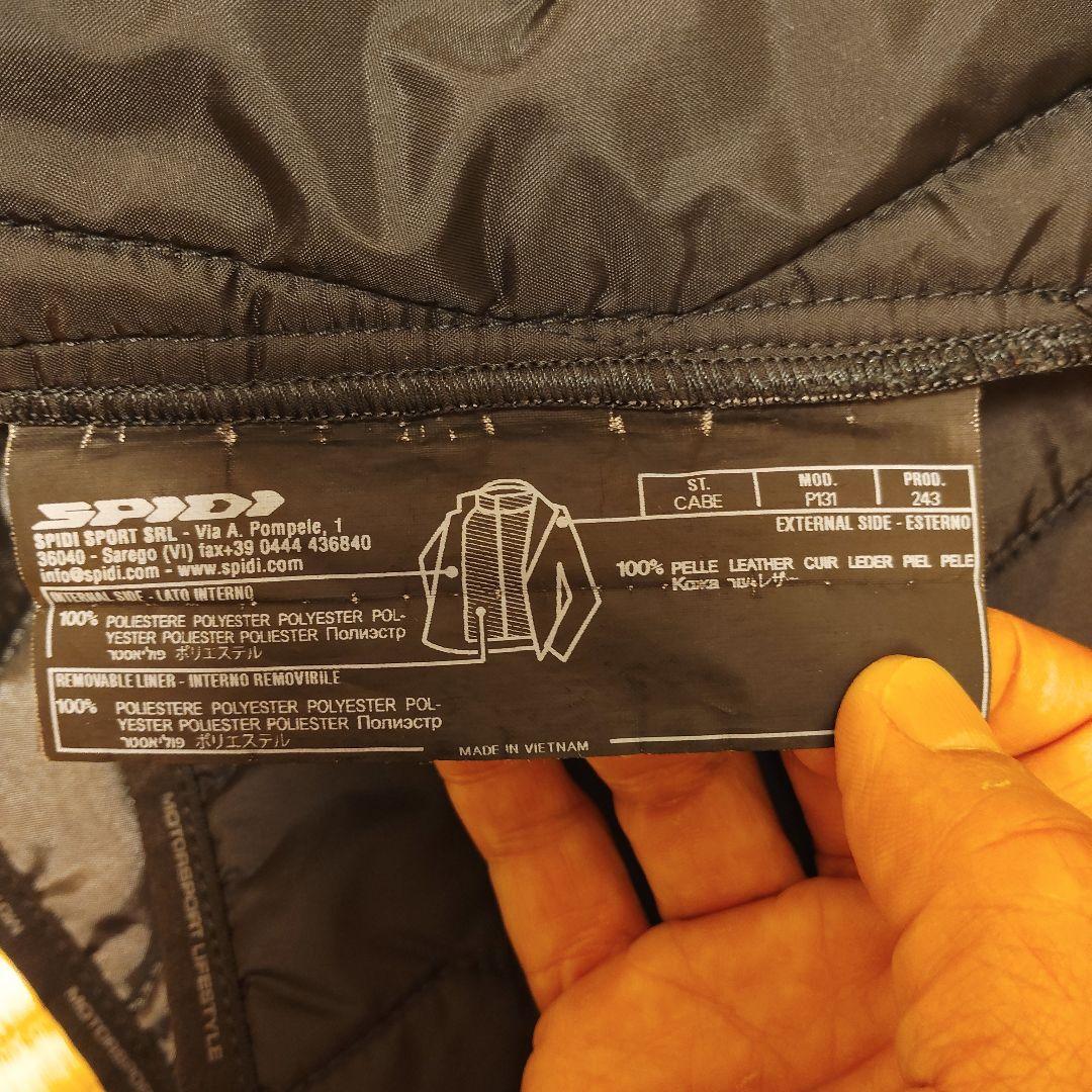 パパミント　SPIDI \"On Track\" レザージャケット　サイズ50