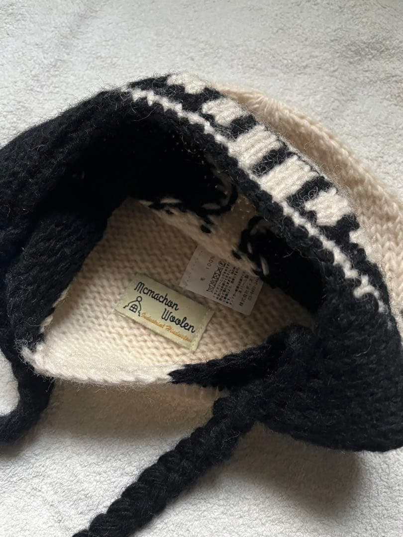極美品 macmahon knitting mills Skull ニット帽