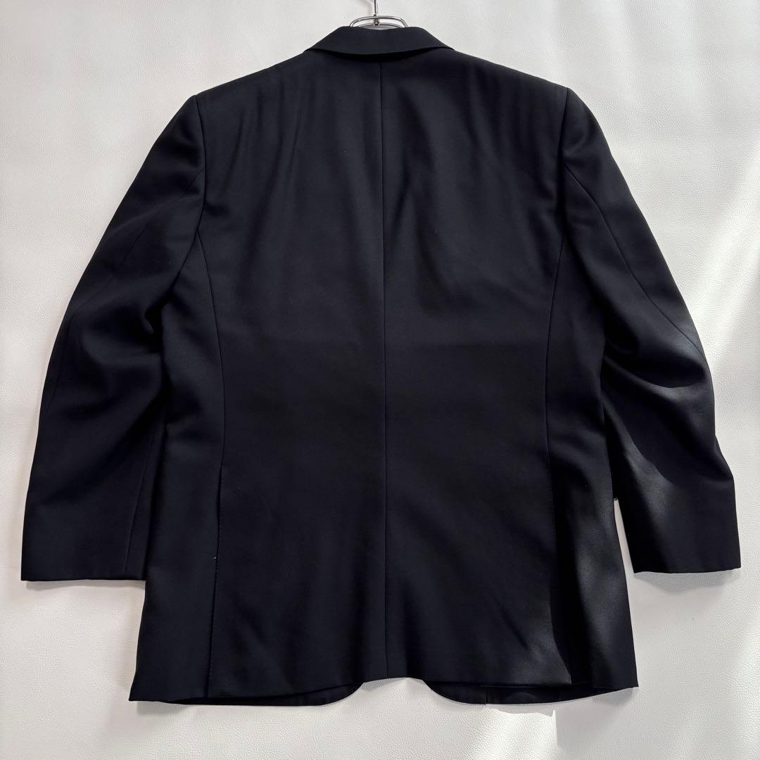 美品 バーバリーロンドン[カシミヤ混 金ボタン]テーラードジャケット 紺ブレ M