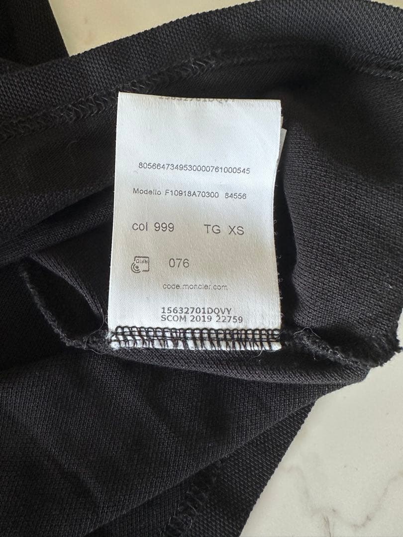 モンクレ　Moncler ブラック ポロシャツ メンズ　レディース　正規品