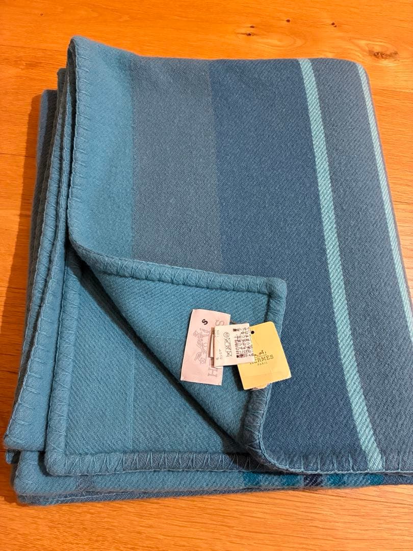 【エルメス】新品未使用 ウール カシミヤ ブランケット