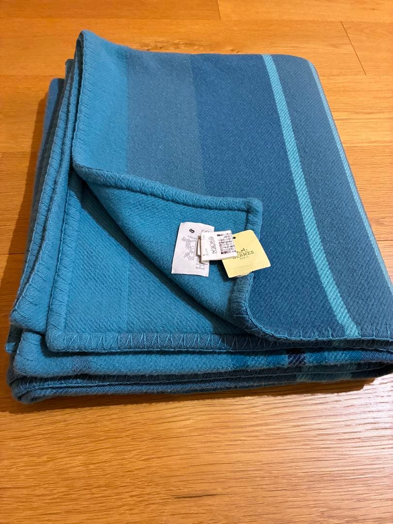 【エルメス】新品未使用 ウール カシミヤ ブランケット