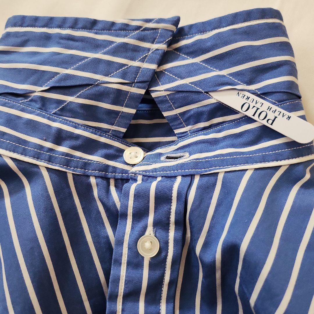 美品❤ポロラルフローレン　ストライプ コットン100％シャツワンピース