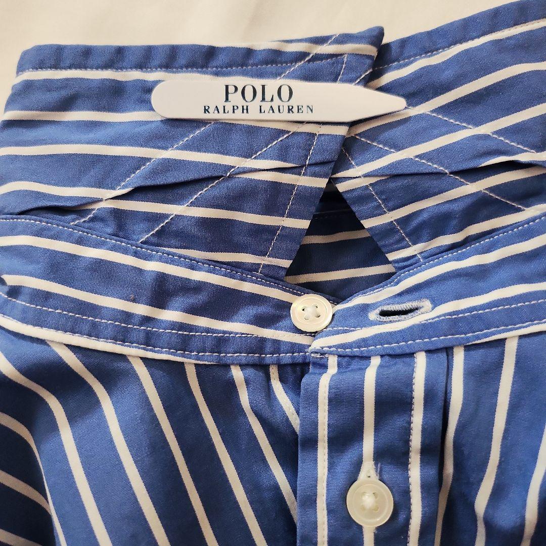 美品❤ポロラルフローレン　ストライプ コットン100％シャツワンピース