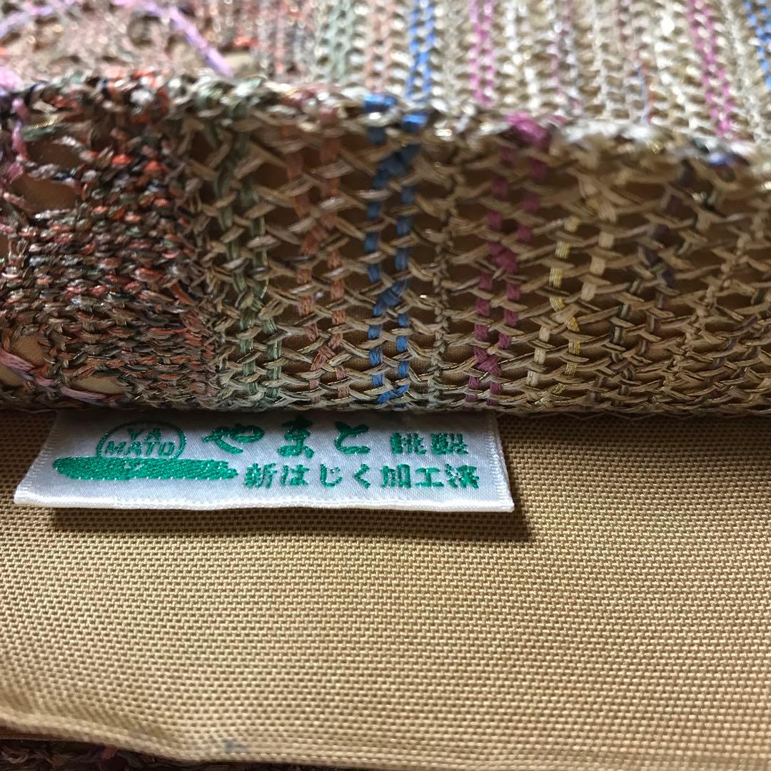 袋帯 レース編の様なお花　カラフルな色使いが素敵⭐️袷　単衣　全通し　やまと謹製