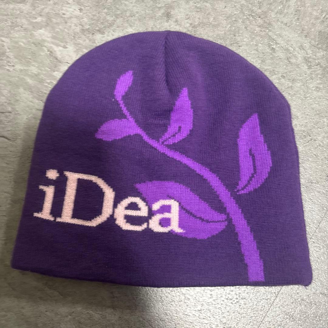 iDea 紫色 ニットビーニー　iDeaswam ビーニー 紫