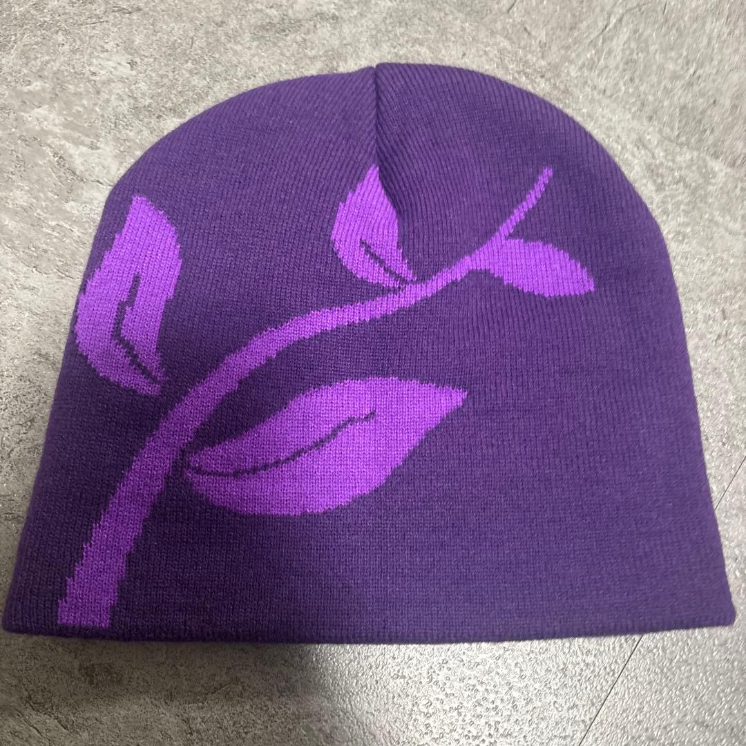 iDea 紫色 ニットビーニー　iDeaswam ビーニー 紫