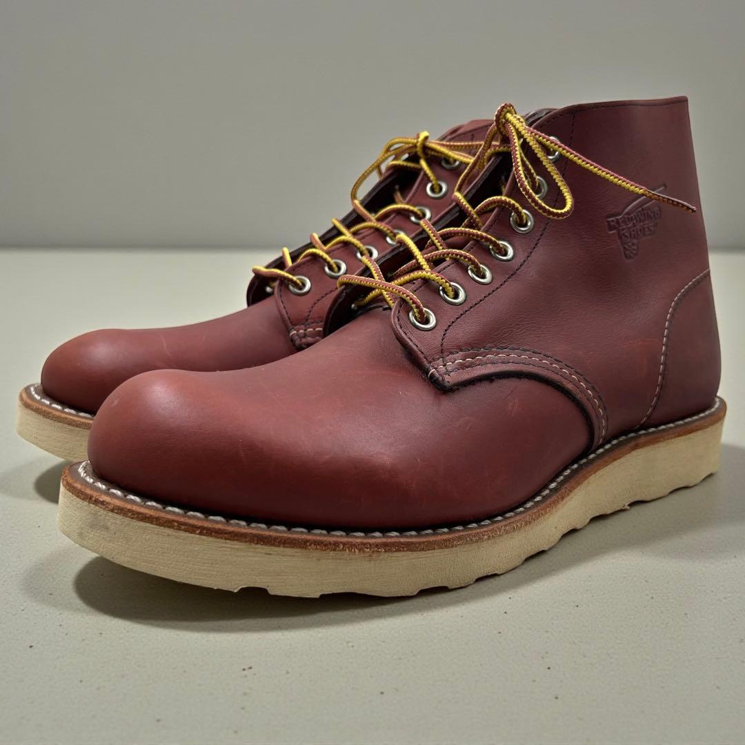 極美品 レッドウィング 9105 クラシックワーク US8.5 ブラウン ブーツ
