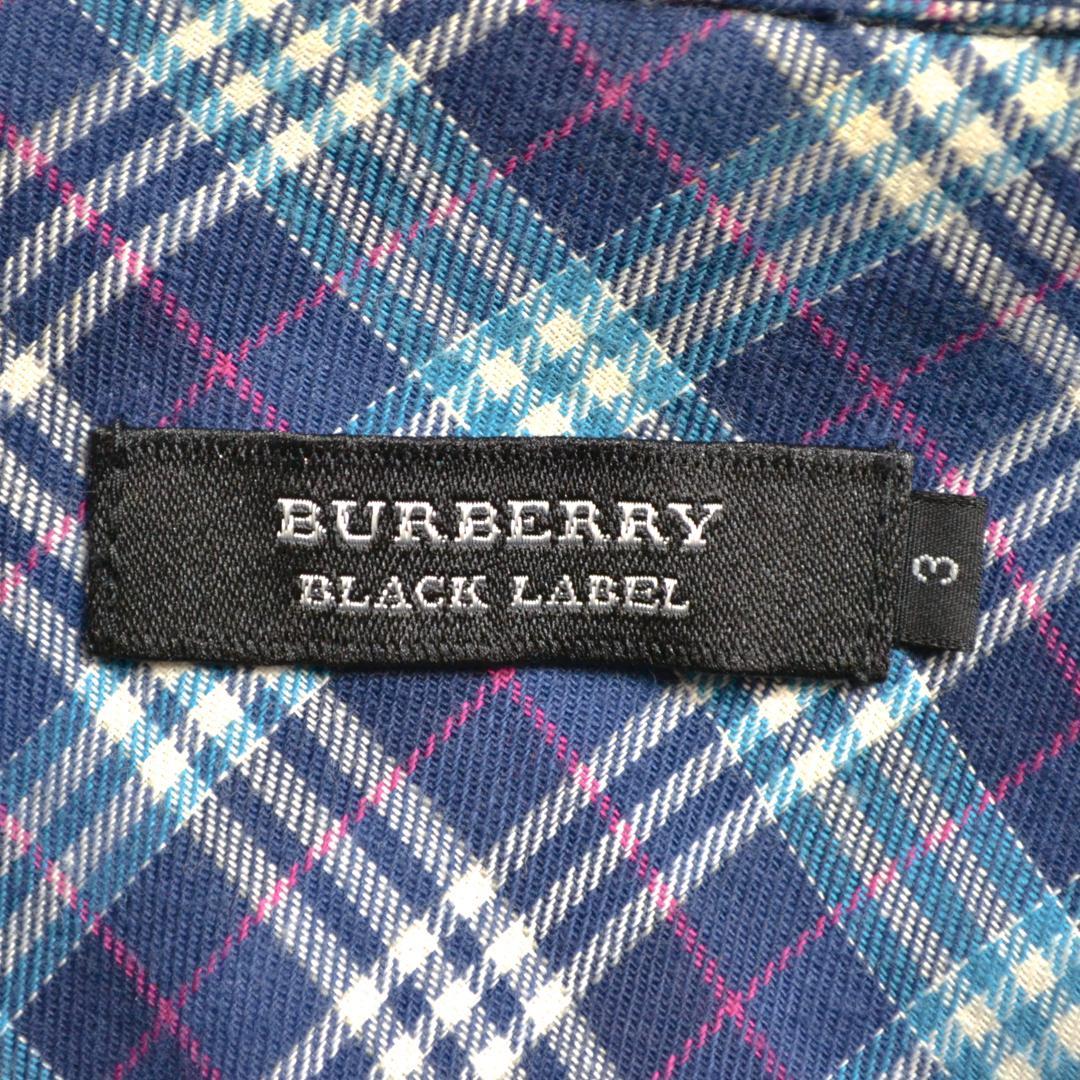 【極美品】Burberryバーバリー ウール混ノヴァチェック柄カバーオールＬ黒