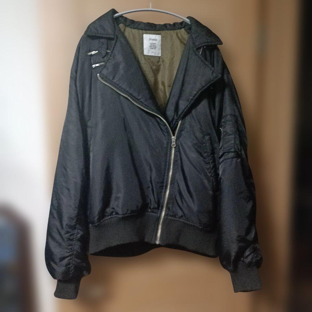 が*ん様 【takato着用】jouetie ライダースma1ジャケット 黒