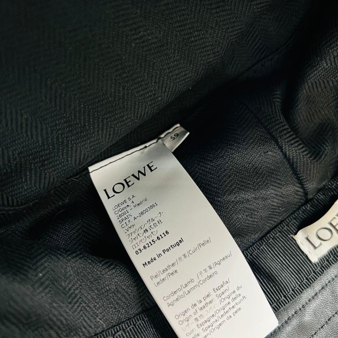 ロエベ フィッシャーマンハット　サイズ59 バケットハット ブラック レザー