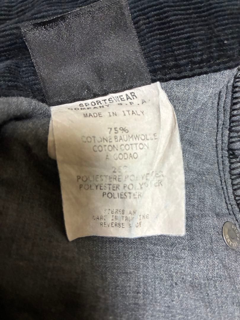 STONE  ブラック コーデュロイパンツ