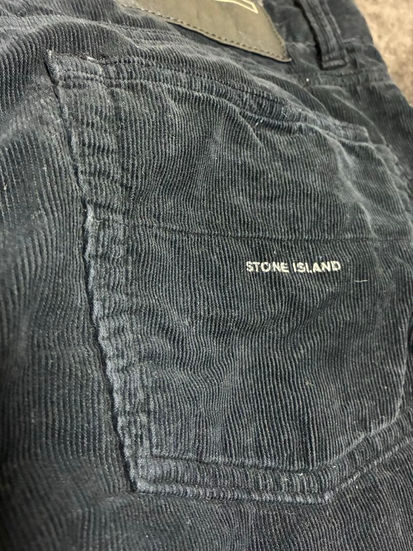 STONE  ブラック コーデュロイパンツ