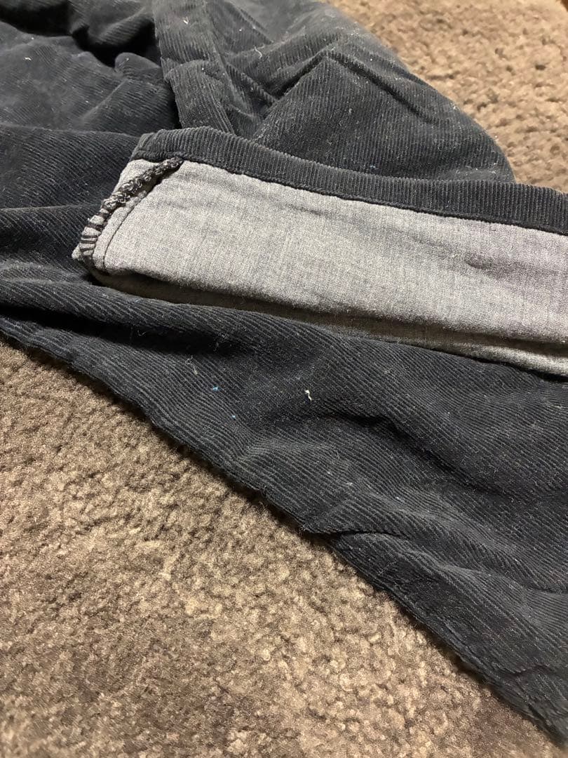 STONE  ブラック コーデュロイパンツ