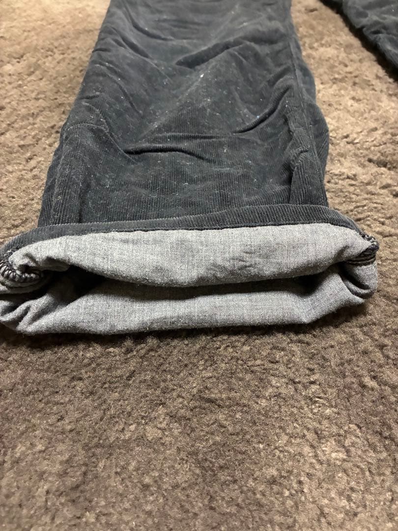 STONE  ブラック コーデュロイパンツ