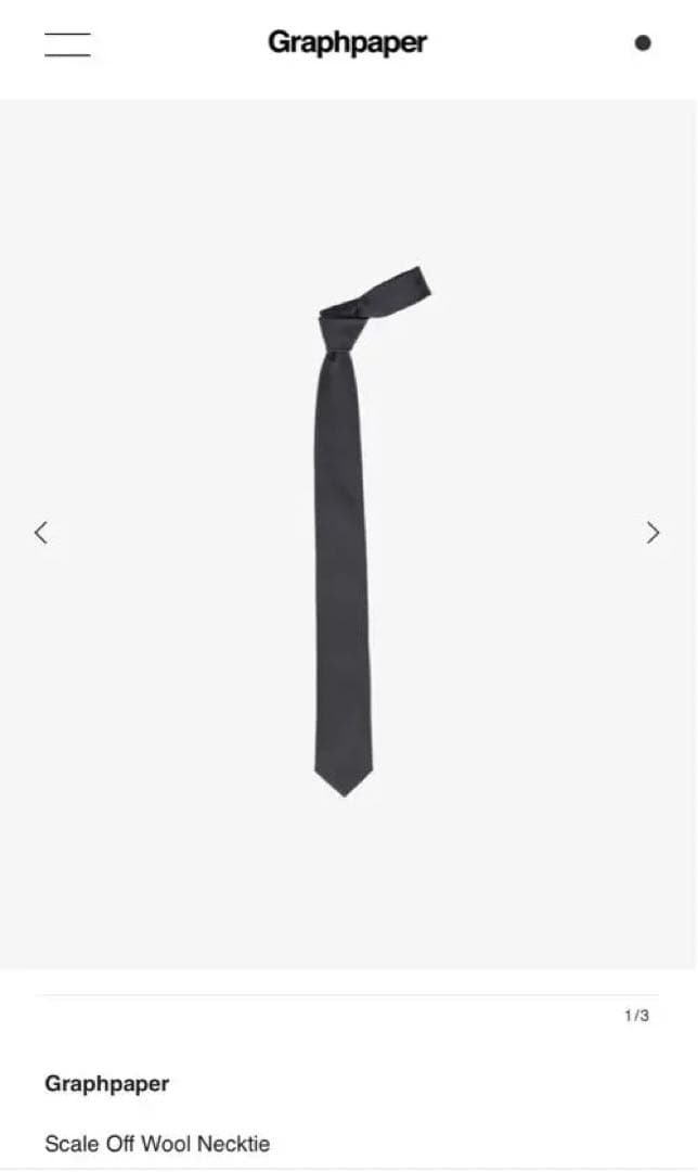 小物 Graphpaper Scale Off Wool Necktie