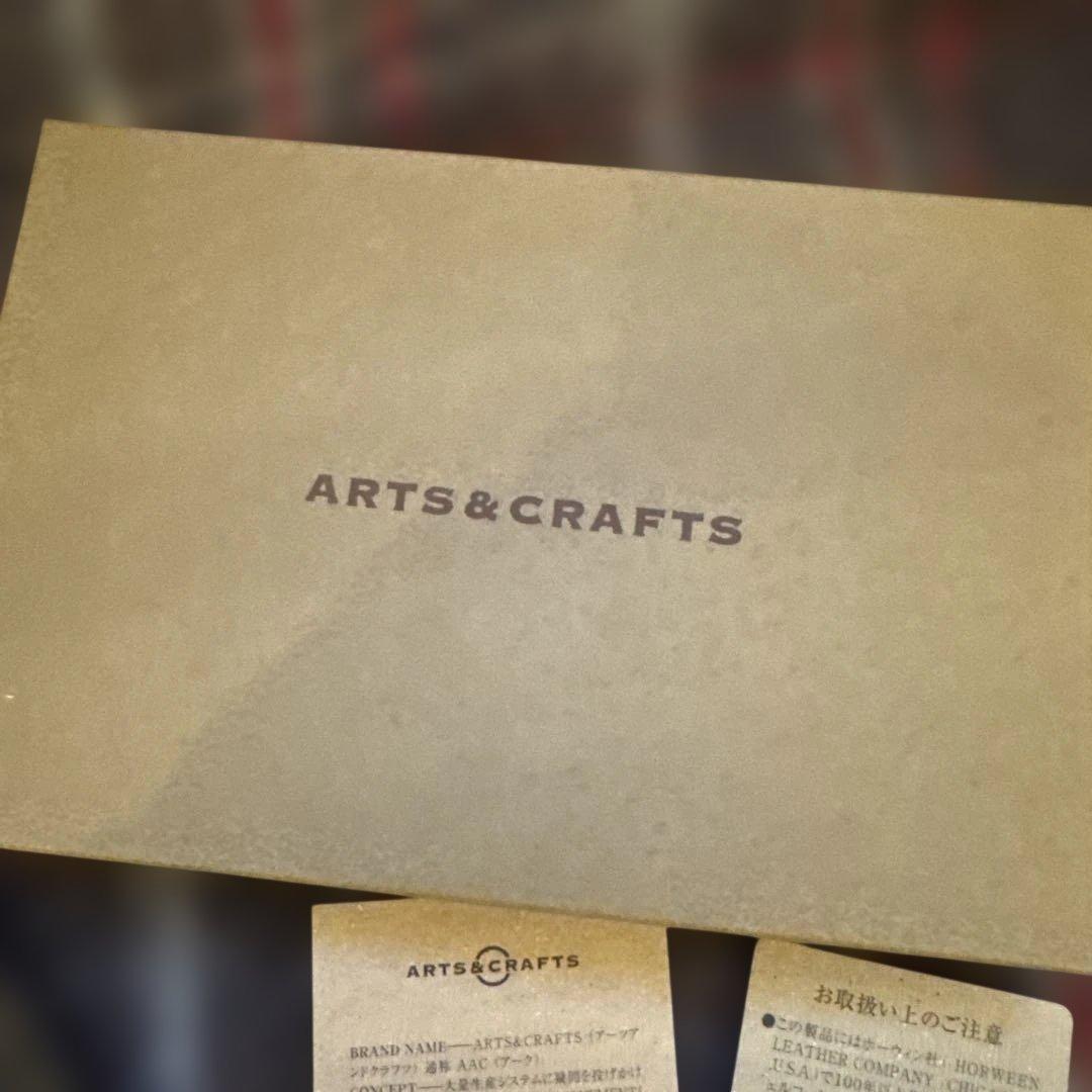 アーツアンドクラフツ米国ホーウィン社製紺色シェルコードバンウォレット新品未使用品