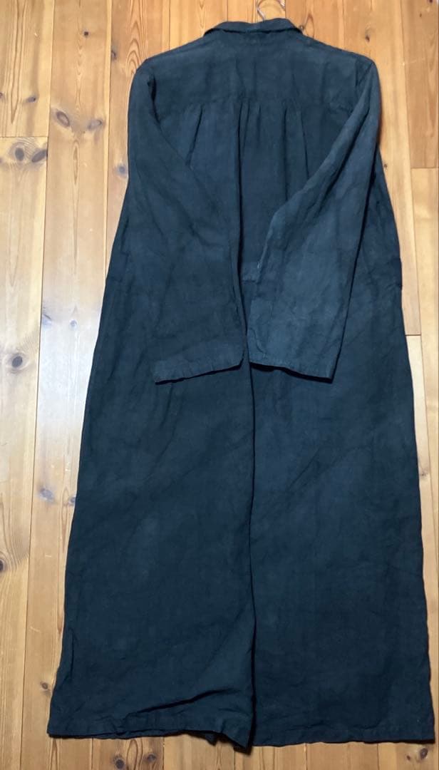 マルクルビアン【90S】古着加工　ロングコート・シャツ50ブラック系