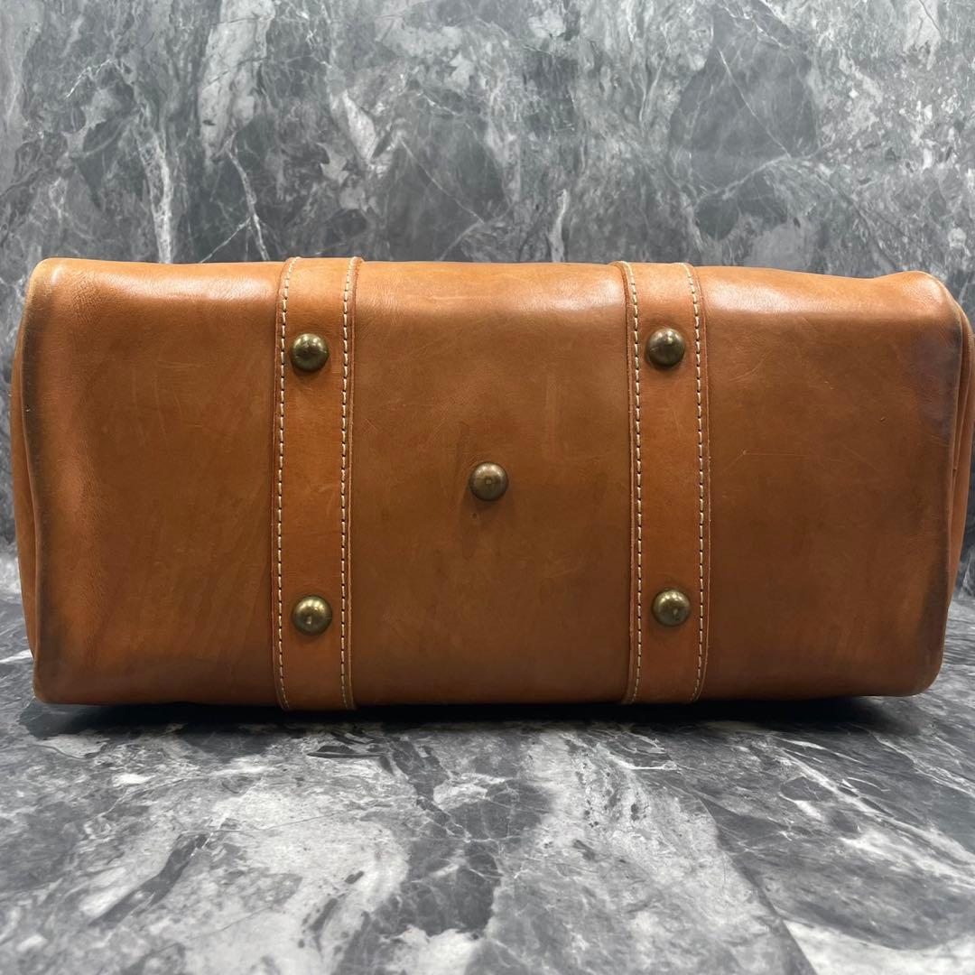 HERZ ボストンバッグ 2way 本革 レザー 高品質 ブラウン 鍵 チャーム