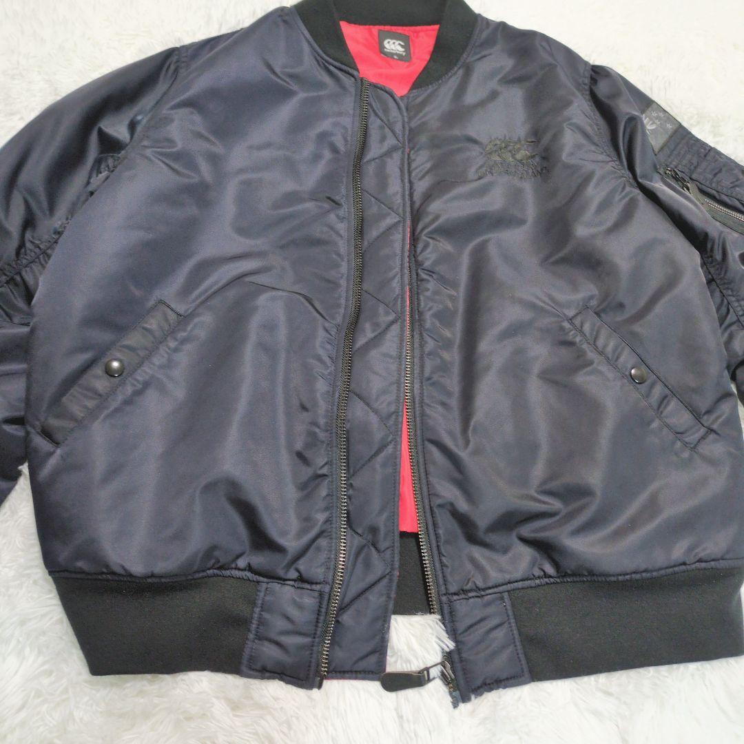 3L canterbury カンタベリー ma-1 フライトジャケット ラグビー