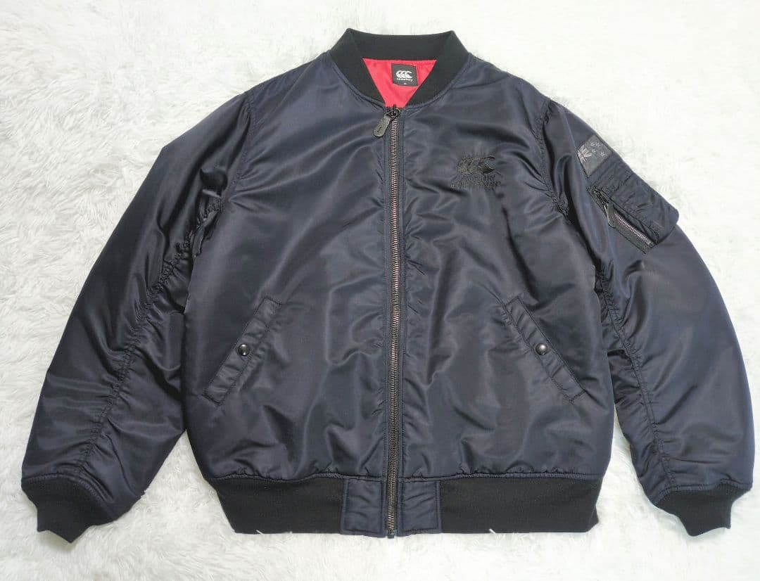 3L canterbury カンタベリー ma-1 フライトジャケット ラグビー