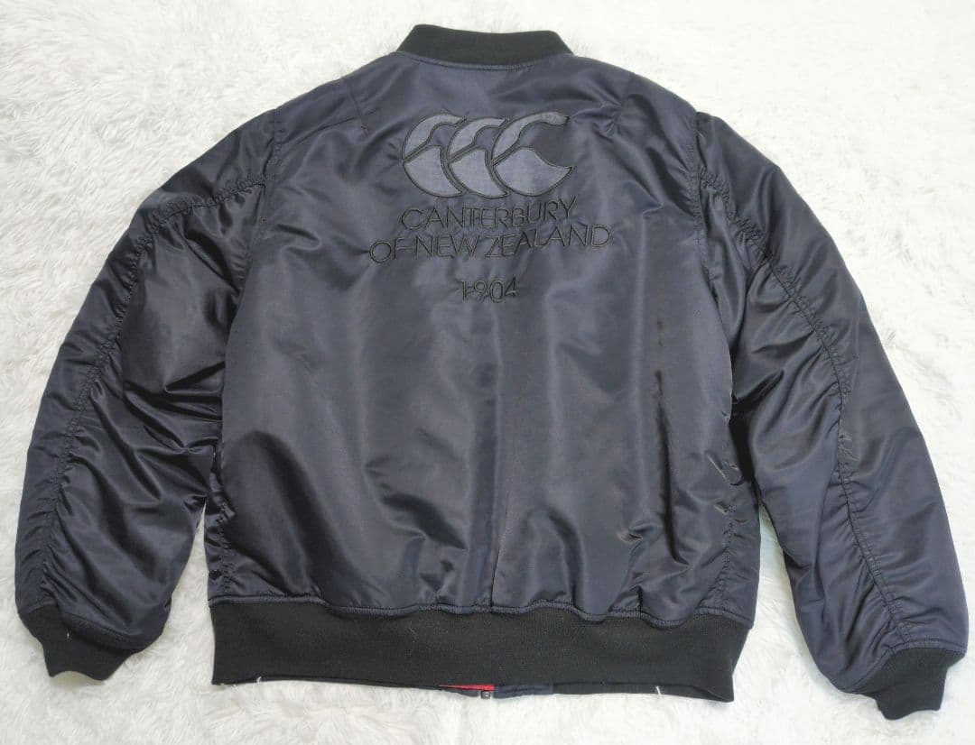 3L canterbury カンタベリー ma-1 フライトジャケット ラグビー