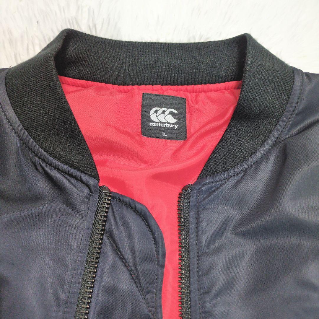 3L canterbury カンタベリー ma-1 フライトジャケット ラグビー